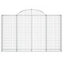 Cestas de gaviones 8 uds forma de arco hierro 200x30x120/140 cm de vidaXL, Maceteros y jardineras - Ref: Foro24-3146137, Prec...