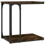 Smoked oak plywood side table 50x35x52 cm by vidaXL, Side tables - Ref: Foro24-825814, Price: 25,68 €, Discount: %