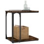 Mesa auxiliar madera contrachapada roble ahumado 50x35x52 cm de vidaXL, Mesas auxiliares - Ref: Foro24-825814, Precio: 28,89 ...
