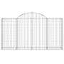 Cestas de gaviones 7 uds forma de arco hierro 200x30x100/120 cm de vidaXL, Maceteros y jardineras - Ref: Foro24-3146115, Prec...