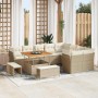 Conjunto de sofá de jardín 12 pcs Beige ratán sintético en Sofás de exterior | Comprar online en Foru.es