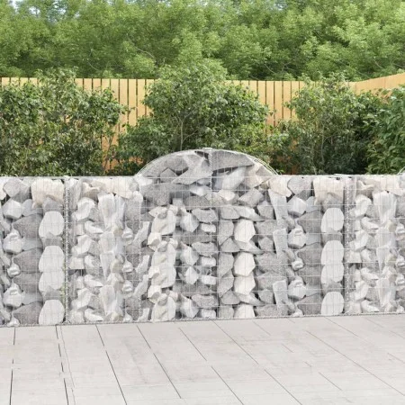 Gabion baskets 12 pcs iron arch shape 200x30x100/120 cm by vidaXL, Pots and planters - Ref: Foro24-3146120, Price: 863,75 €, ...