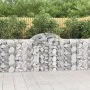 Gabion baskets 12 pcs iron arch shape 200x30x100/120 cm by vidaXL, Pots and planters - Ref: Foro24-3146120, Price: 863,75 €, ...