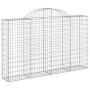 Cestas gaviones 12 uds forma de arco hierro 200x30x120/140 cm de vidaXL, Maceteros y jardineras - Ref: Foro24-3146141, Precio...