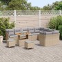 Conjunto de sofá de jardín 12 pcs Beige ratán sintético en Sofás de exterior | Comprar online en Foru.es