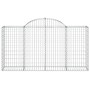 Cestas de gaviones 8 uds forma de arco hierro 200x50x100/120cm de vidaXL, Maceteros y jardineras - Ref: Foro24-3146326, Preci...
