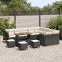 Conjunto de sofá de jardín 13 pcs Negro ratán sintético en Sofás de exterior | Comprar online en Foru.es