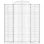 Cestas de gaviones 3 uds forma de arco hierro 200x30x220/240 cm de vidaXL, Maceteros y jardineras - Ref: Foro24-3146237, Prec...