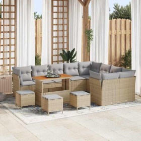 Conjunto de sofá de jardín 13 pcs Beige ratán sintético en Sofás de exterior | Comprar online en Foru.es