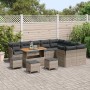 Conjunto de sofá de jardín 13 pcs Gris ratán sintético en Sofás de exterior | Comprar online en Foru.es