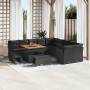 Conjunto de sofás de jardín 13 pcs Negro ratán sintético en Sofás de exterior | Comprar online en Foru.es