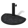 Base de sombrilla semicircular de resina de vidaXL, Bases para sombrillas - Ref: Foro24-40820, Precio: 44,21 €, Descuento: %