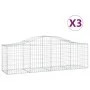 3 units of arched iron wire baskets 200x50x60/80 cm by vidaXL, Pots and planters - Ref: Foro24-3145599, Price: 199,06 €, Disc...