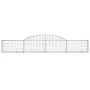 Cestas de gaviones 2 uds forma de arco hierro 300x30x40/60 cm de vidaXL, Maceteros y jardineras - Ref: Foro24-3146467, Precio...
