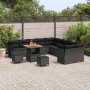 Conjunto de sofás de jardín 13 pcs Negro ratán sintético en Sofás de exterior | Comprar online en Foru.es