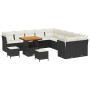 Conjunto de sofás de jardín 13 pcs Negro ratán sintético en Sofás de exterior | Comprar online en Foru.es