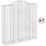 Cestas de gaviones 7 uds forma de arco hierro 200x50x200/220 cm de vidaXL, Maceteros y jardineras - Ref: Foro24-3146430, Prec...