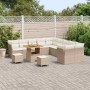 Conjunto de sofás de jardín 13 pcs Beige ratán sintético en Sofás de exterior | Comprar online en Foru.es