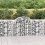 Cestas de gaviones 3 uds forma de arco hierro 200x50x100/120cm de vidaXL, Maceteros y jardineras - Ref: Foro24-3146321, Preci...