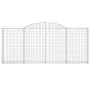 Cestas de gaviones 8 uds forma de arco hierro 300x30x120/140 cm de vidaXL, Maceteros y jardineras - Ref: Foro24-3146545, Prec...