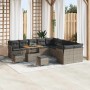Conjunto de sofá de jardín 13 pcs Gris ratán sintético en Sofás de exterior | Comprar online en Foru.es