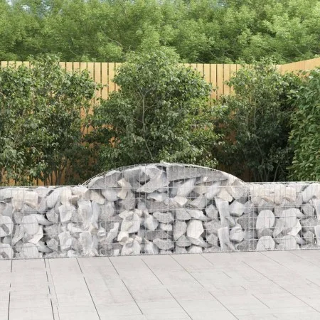 Cestas de gaviones 10 uds forma de arco hierro 300x30x60/80 cm de vidaXL, Maceteros y jardineras - Ref: Foro24-3146493, Preci...