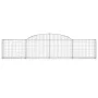 Cestas de gaviones 10 uds forma de arco hierro 300x30x60/80 cm de vidaXL, Maceteros y jardineras - Ref: Foro24-3146493, Preci...