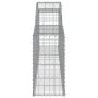 Cestas de gaviones 10 uds forma de arco hierro 300x30x60/80 cm de vidaXL, Maceteros y jardineras - Ref: Foro24-3146493, Preci...