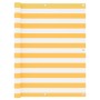 Toldo para balcón tela oxford blanco y amarillo 120x600 cm en Sombrillas | Comprar online en Foru.es