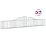 Cestas de gaviones 7 uds forma de arco hierro 300x30x40/60 cm de vidaXL, Maceteros y jardineras - Ref: Foro24-3146472, Precio...