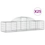 Cestas de gaviones 25 uds forma de arco hierro 200x50x40/60 cm de vidaXL, Maceteros y jardineras - Ref: Foro24-3146273, Preci...