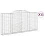 Cestas gaviones 11 uds forma de arco hierro 300x30x140/160 cm de vidaXL, Maceteros y jardineras - Ref: Foro24-3146566, Precio...