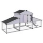 Gallinero con corral y nido aluminio de vidaXL, Jaulas y habitáculos para animales pequeños - Ref: Foro24-41323, Precio: 525,...