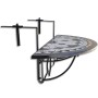 Mesa de balcón colgante mosaico negro y blanco de vidaXL, Mesas de jardín - Ref: Foro24-41125, Precio: 80,78 €, Descuento: %