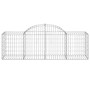 Cestas gaviones 2 uds forma de arco hierro 200x50x60/80 cm de vidaXL, Maceteros y jardineras - Ref: Foro24-3146278, Precio: 1...
