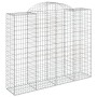 Cestas gaviones 12 uds forma de arco hierro 200x50x160/180 cm de vidaXL, Maceteros y jardineras - Ref: Foro24-3146393, Precio...