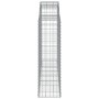 Cestas gaviones 12 uds forma de arco hierro 200x50x140/160 cm de vidaXL, Maceteros y jardineras - Ref: Foro24-3146372, Precio...