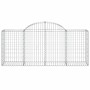 Cestas de gaviones 8 uds forma de arco hierro 200x50x80/100 cm de vidaXL, Maceteros y jardineras - Ref: Foro24-3146305, Preci...