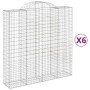 Cestas de gaviones 6 uds forma de arco hierro 200x50x200/220 cm de vidaXL, Maceteros y jardineras - Ref: Foro24-3146429, Prec...