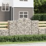 Cestas de gaviones 2 uds forma de arco hierro 200x50x120/140 cm de vidaXL, Maceteros y jardineras - Ref: Foro24-3146341, Prec...