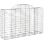 Cestas de gaviones 2 uds forma de arco hierro 200x50x120/140 cm de vidaXL, Maceteros y jardineras - Ref: Foro24-3146341, Prec...