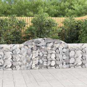 Cestas de gaviones 7 uds forma de arco hierro 300x30x80/100 cm de vidaXL, Maceteros y jardineras - Ref: Foro24-3146508, Preci...