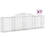 Cestas de gaviones 7 uds forma de arco hierro 300x30x80/100 cm de vidaXL, Maceteros y jardineras - Ref: Foro24-3146508, Preci...