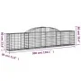 Cestas de gaviones 9 uds forma de arco hierro 300x30x60/80 cm de vidaXL, Maceteros y jardineras - Ref: Foro24-3146492, Precio...
