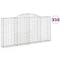 Cestas gaviones 10 uds forma de arco hierro 300x30x140/160 cm de vidaXL, Maceteros y jardineras - Ref: Foro24-3146565, Precio...