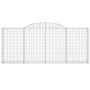 Cestas de gaviones 2 uds forma de arco hierro 300x50x120/140 cm de vidaXL, Maceteros y jardineras - Ref: Foro24-3146539, Prec...