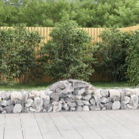 Cestas de gaviones 30 uds forma de arco hierro 200x50x40/60 cm de vidaXL, Maceteros y jardineras - Ref: Foro24-3146274, Preci...