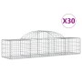 Cestas de gaviones 30 uds forma de arco hierro 200x50x40/60 cm de vidaXL, Maceteros y jardineras - Ref: Foro24-3146274, Preci...