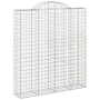 Cestas de gaviones 3 uds forma de arco hierro 200x50x220/240 cm de vidaXL, Maceteros y jardineras - Ref: Foro24-3146447, Prec...