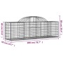 Cestas de gaviones 9 uds forma de arco hierro 200x50x60/80 cm de vidaXL, Maceteros y jardineras - Ref: Foro24-3146285, Precio...